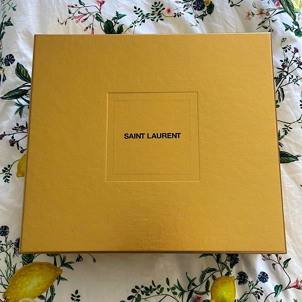 Yves Saint Laurent YSL Gold Hat Box